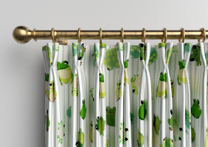 Wee Blue Bell Little Frogs, Pond - Made to Measure Curtains - Image 10